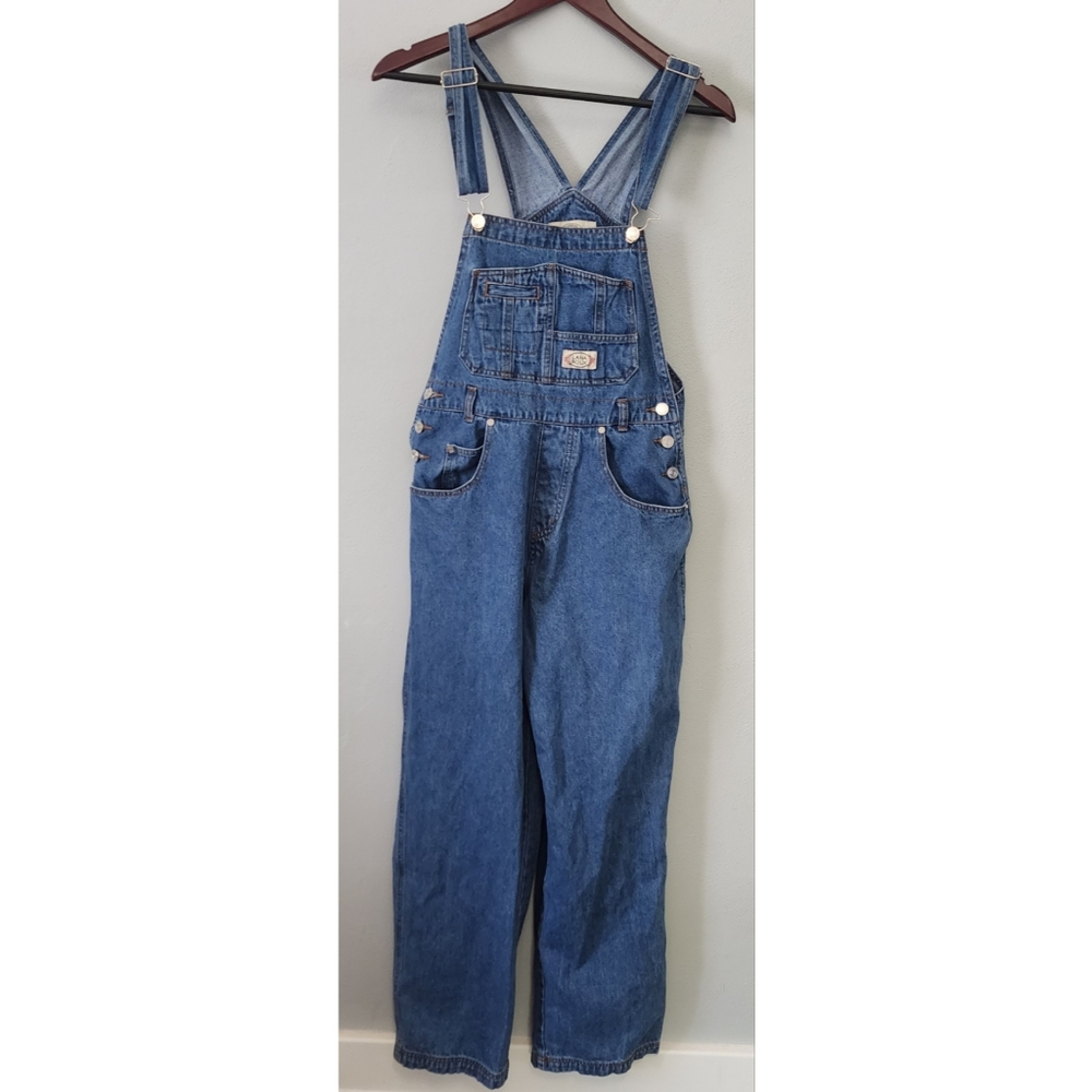 Lana Roux Los Angeles Vintage 90s Blue Denim Jean Overalls Size Small